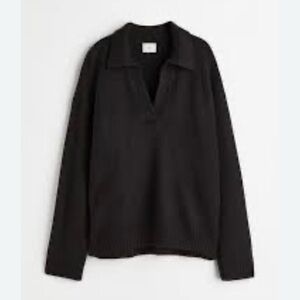 H&M Black V-Neck Women's Sweater